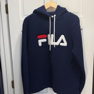 Fila blue women’s sherpa hoodie